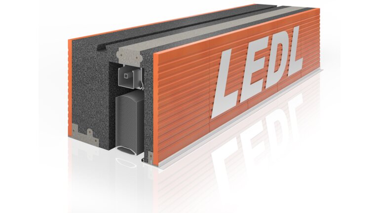 LEDL Isolier-Container mit Lüftungs- und Wickelsystem.